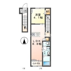 清輝橋駅 徒歩19分 2階の物件間取画像